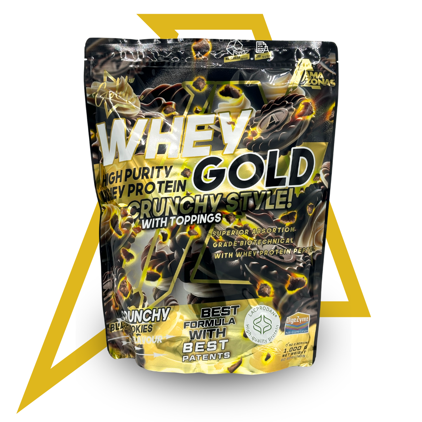 Whey Crunchy Black Cookies